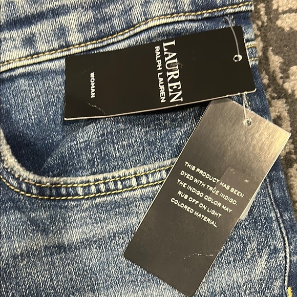Lauren Ralph Lauren high-rise skinny ankle super stretch women’s blue jeans s22w - Picture 6 of 7